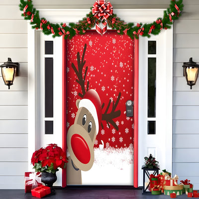 HolidayCheer | Christmas Background Banner Made of Polyester - Create a Festive Atmosphere for Your Decorations