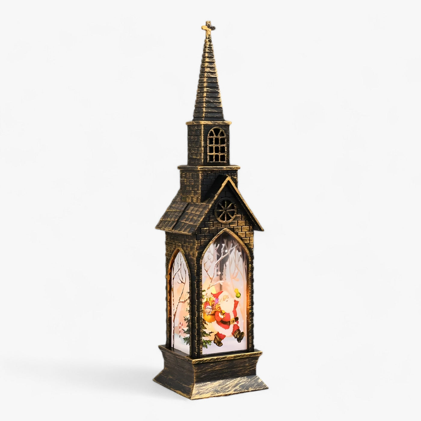Krisy Santa & Snowman Decorative LED Table Lantern - Fairy Light for Christmas Decoration