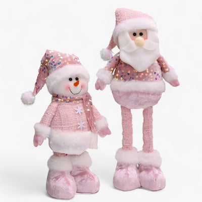 Fantastic Winter | Christmas Decorations Supplies Snowman Old Pink - Add a Touch of Magic to Your Interior