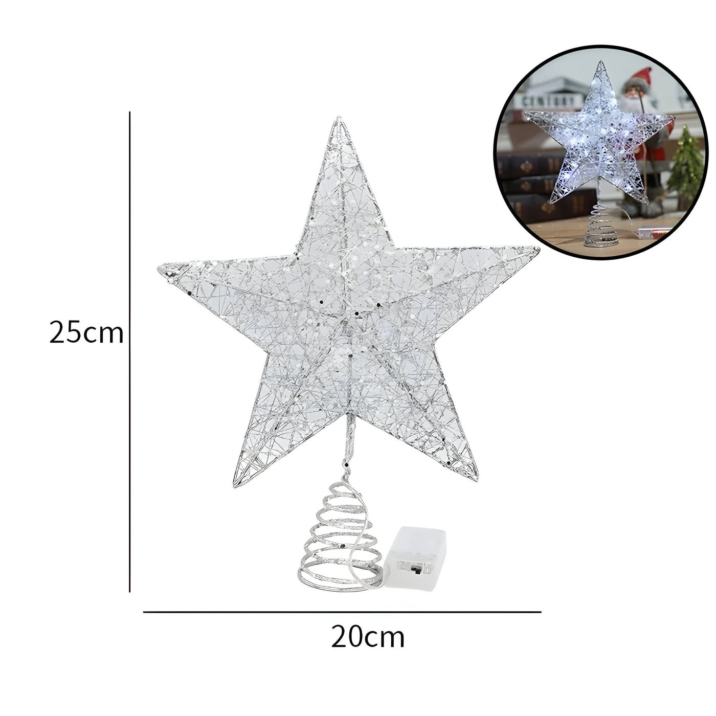 Starry Elegance | Top Star Ornaments Christmas Light - Illuminate Your Year-End Celebration