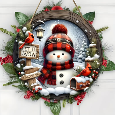 Festive Elegance | Christmas Table Centerpiece Acrylic Wreath - Perfect for Wall or Door Decoration