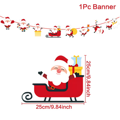MerryBanner | Christmas Banner Garland - Add a festive touch to your home