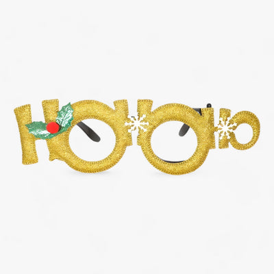 Festive Celebrant | Christmas Glasses with Santa, Christmas Tree, and Snowman - Fun Accessories for Festive Photos
