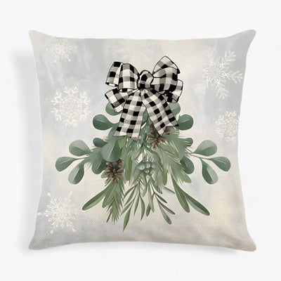 Frosty | Christmas Linen Cushion Cover - Festive and Comfortable Home Decor