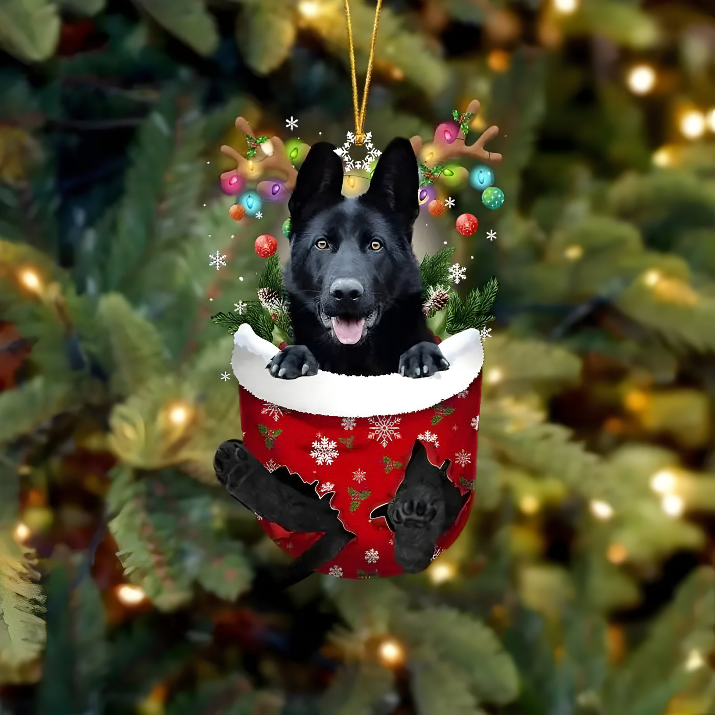 Cute Pup Decoration | Christmas Tree Ornament Dog - Festive Charm and Gift for Dog Lovers