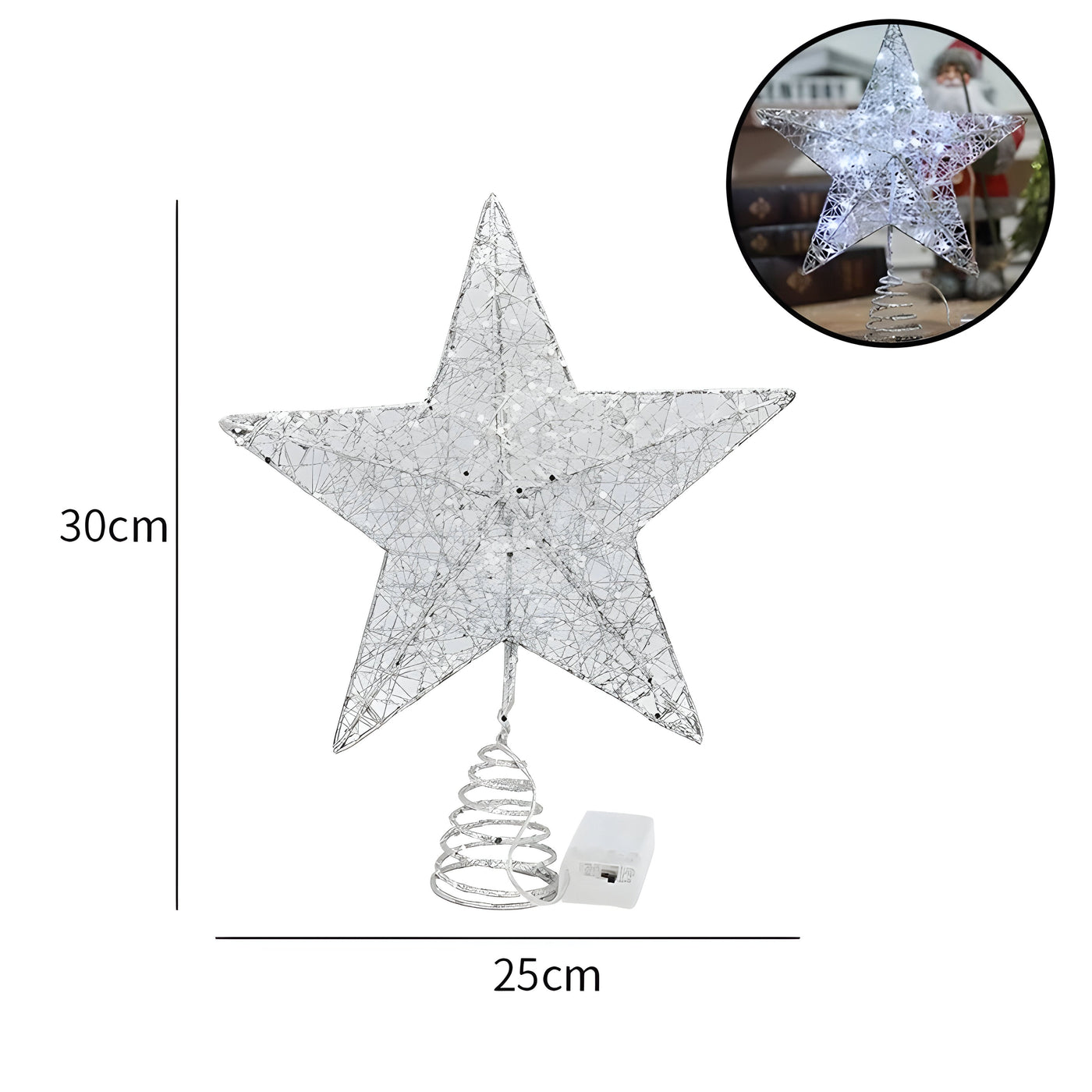 Starry Elegance | Top Star Ornaments Christmas Light - Illuminate Your Year-End Celebration
