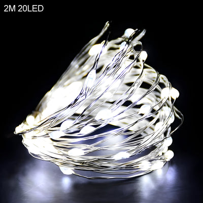 TwinkleLights | LED String Lights 20LED - Illuminate Your Parties with Santa and Snowflakes