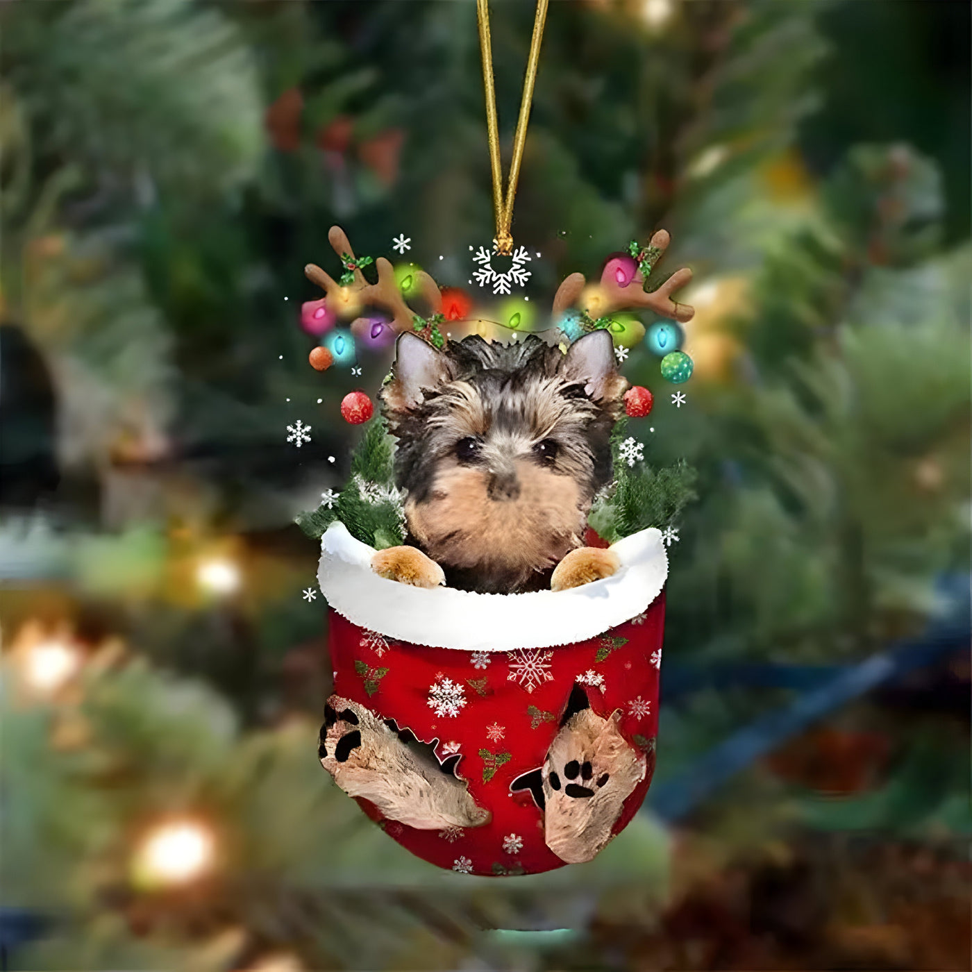 Cute Pup Decoration | Christmas Tree Ornament Dog - Festive Charm and Gift for Dog Lovers