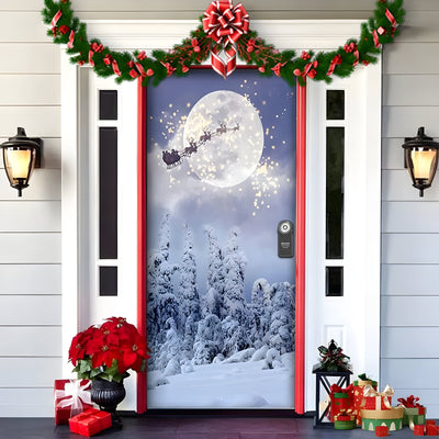 HolidayCheer | Christmas Background Banner Made of Polyester - Create a Festive Atmosphere for Your Decorations
