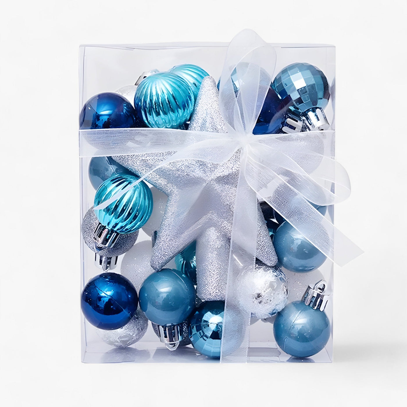 Stella | Set of 30 Christmas Ornaments with Star, Tree Decor, and New Year Gift