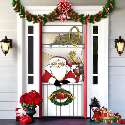 HolidayCheer | Christmas Background Banner Made of Polyester - Create a Festive Atmosphere for Your Decorations