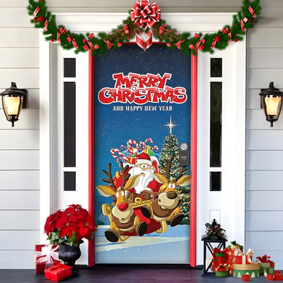 HolidayCheer | Christmas Background Banner Made of Polyester - Create a Festive Atmosphere for Your Decorations