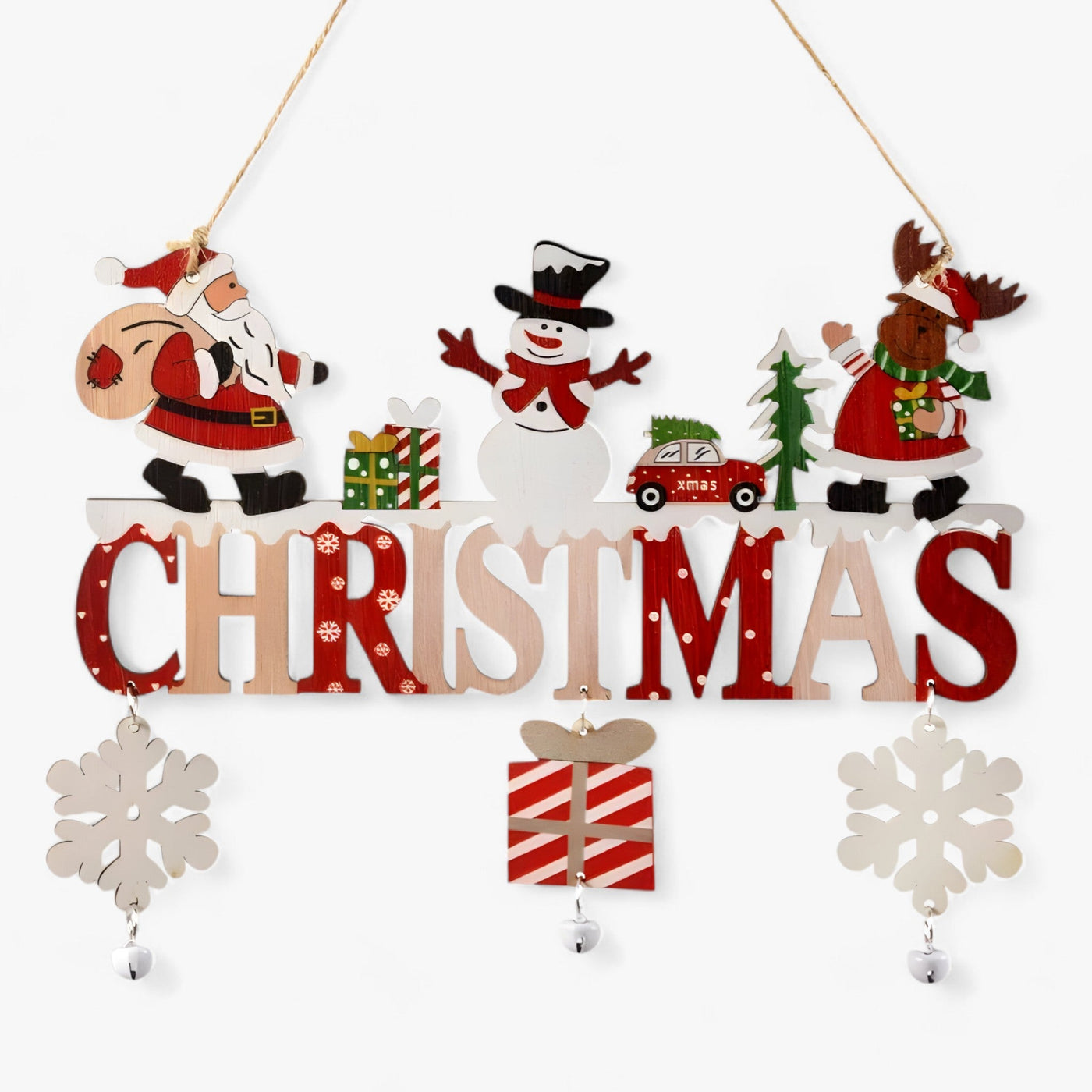Gnorman Wooden Gnome Hanging Ornament - Festive and Whimsical Decor
