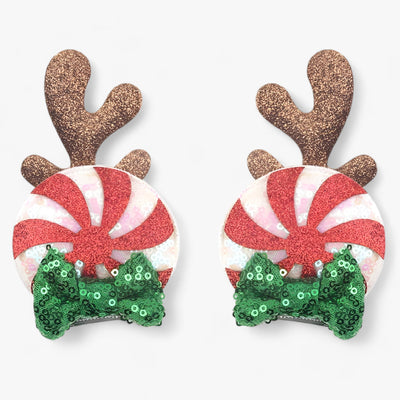 Christmas Hair Accessories | Disney Mouse Ears Hair Clips - Sparkling Fun for the Holidays