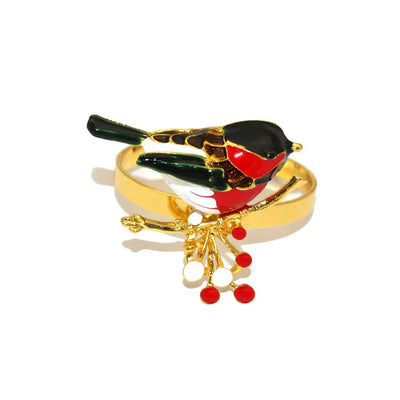 Holiday Elegance | 6 Christmas Napkin Rings with Pine Cones - Perfect
