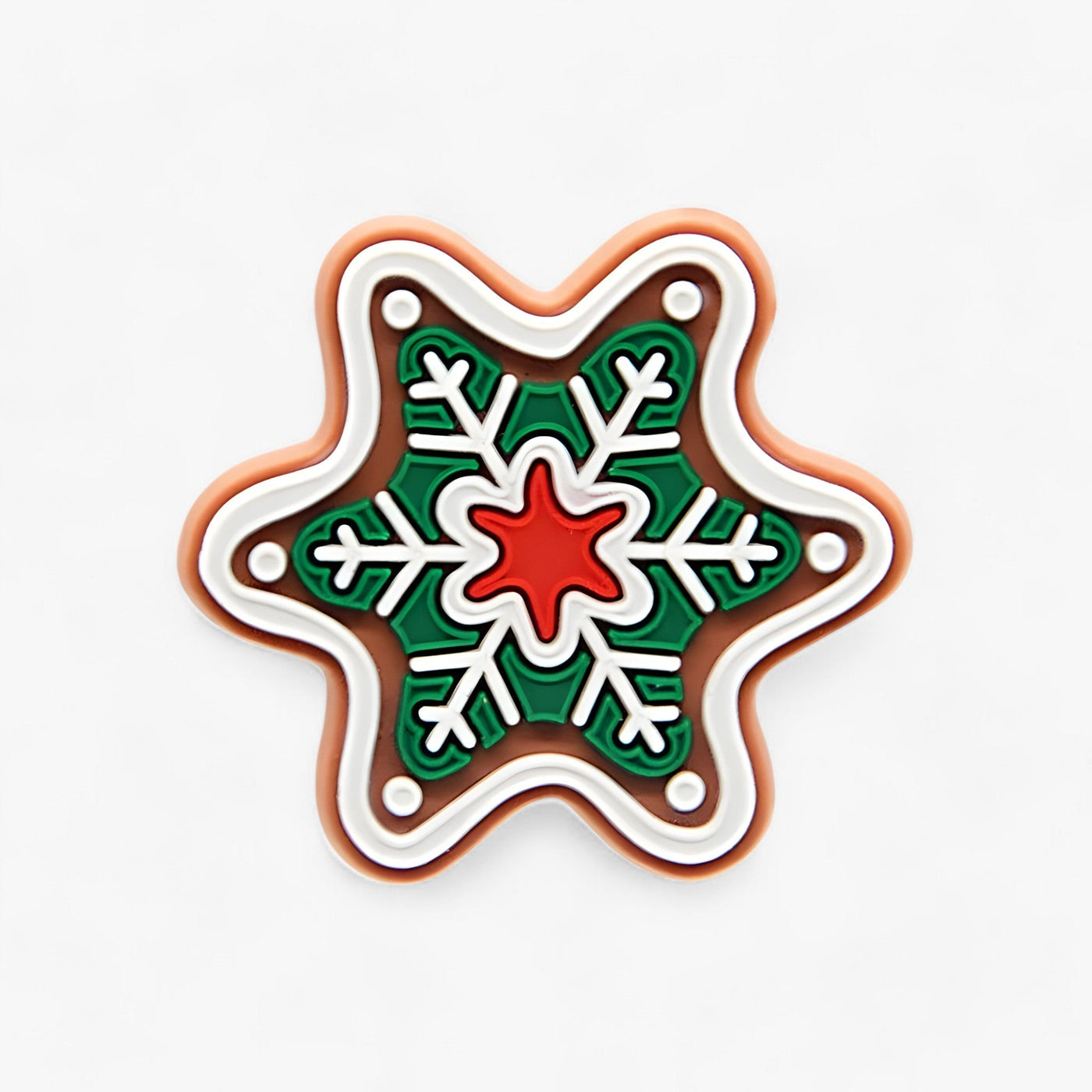 Charms | Festive Christmas Tree and Snowflakes made of PVC - Fun Accessories for Children's Shoes