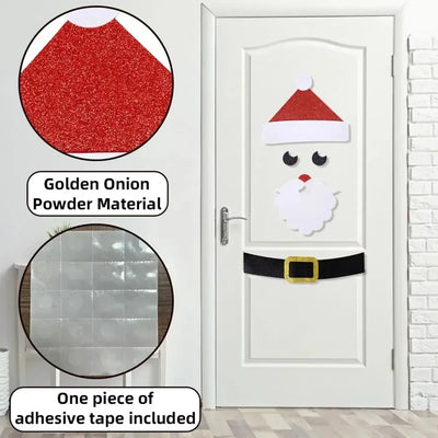 Fristy | Felt Christmas Stickers for Doors and Windows - Festive Decoration for Home