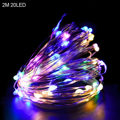 TwinkleLights | LED String Lights 20LED - Illuminate Your Parties with Santa and Snowflakes