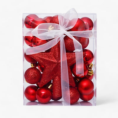 Sophia's Deco | Set of 30 Christmas Ornaments - Transform Your Tree with Festive Elegance