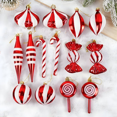 Red | Red Christmas Ornaments - Festive Decorations and Christmas Gifts