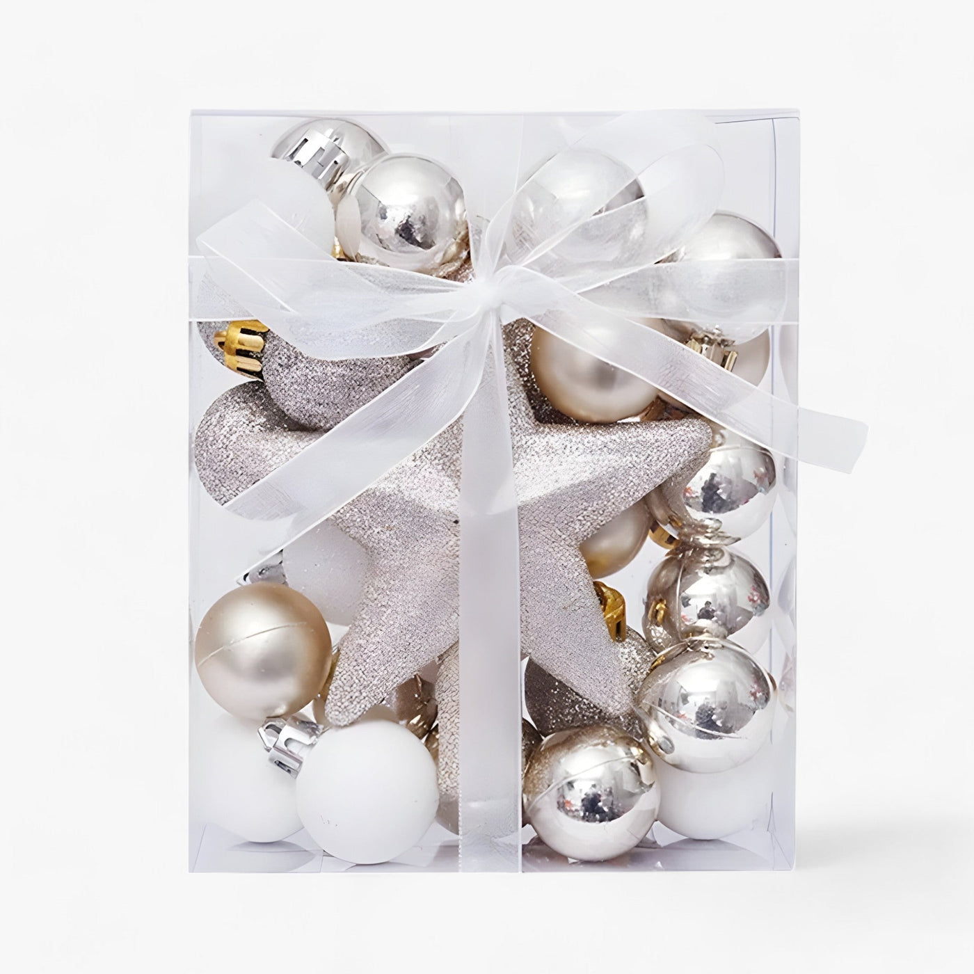 Sophia's Deco | Set of 30 Christmas Ornaments - Transform Your Tree with Festive Elegance