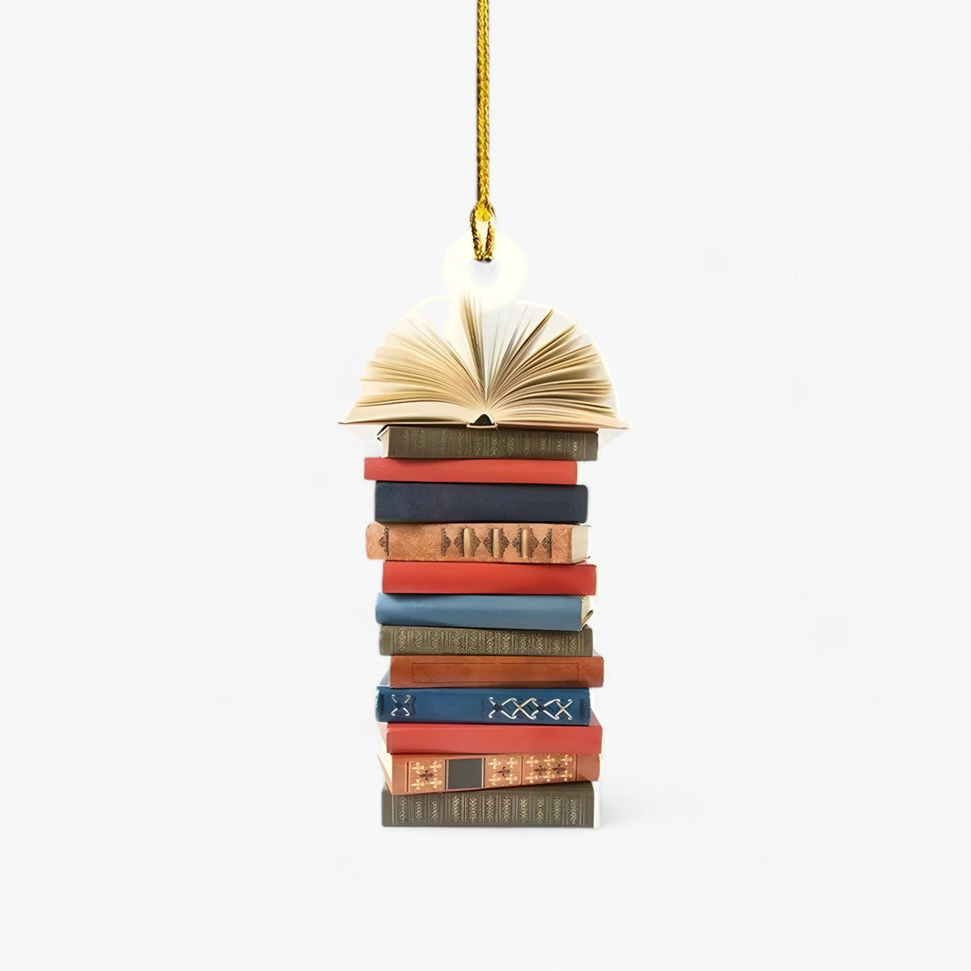 Book Lover | Flat 2D Acrylic Books Hanging - Creative Christmas Decoration for Home and Window