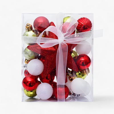 Sophia's Deco | Set of 30 Christmas Ornaments - Transform Your Tree with Festive Elegance