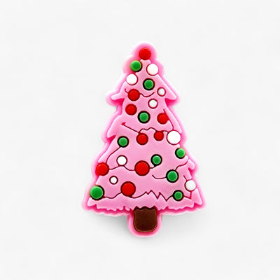 Charms | Festive Christmas Tree and Snowflakes made of PVC - Fun Accessories for Children's Shoes