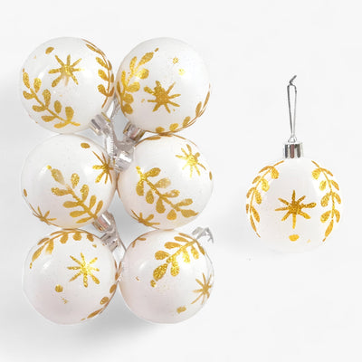 Christmas | 6 pieces of Christmas baubles - ideal decoration for the tree