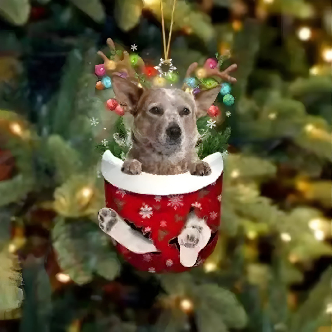 Cute Pup Decoration | Christmas Tree Ornament Dog - Festive Charm and Gift for Dog Lovers