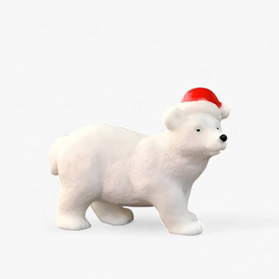 Léo | Set of Miniature Polar Bear Figures - Christmas Decorations and DIY Accessories for Snowy Landscapes