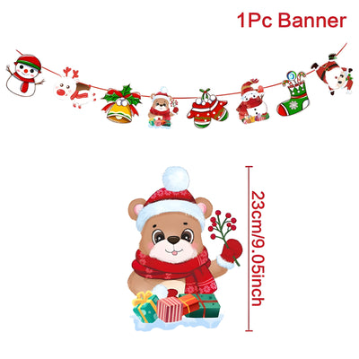 MerryBanner | Christmas Banner Garland - Add a festive touch to your home