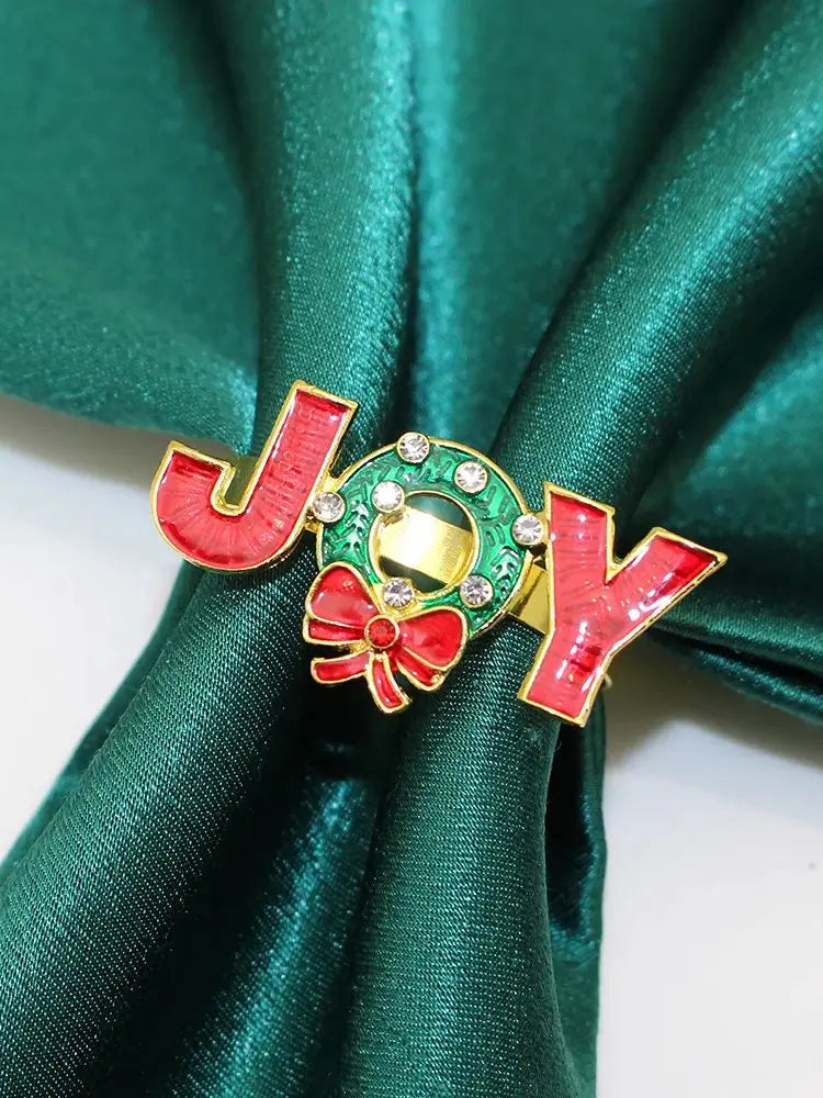 Holiday Elegance | 6 Christmas Napkin Rings with Pine Cones - Perfect