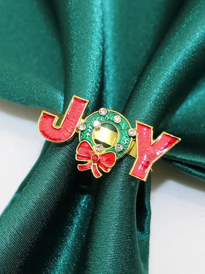 Holiday Elegance | 6 Christmas Napkin Rings with Pine Cones - Perfect