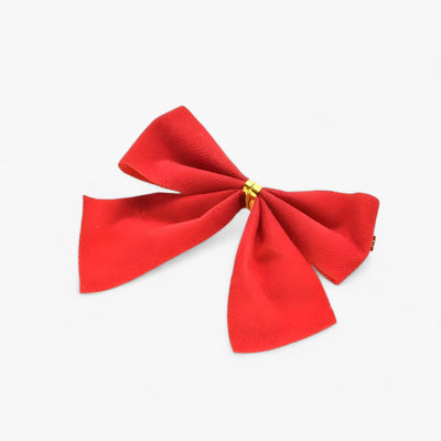 Christmas Decorator | 12 Red Bows - Festive and Elegant Decoration for the Christmas Tree