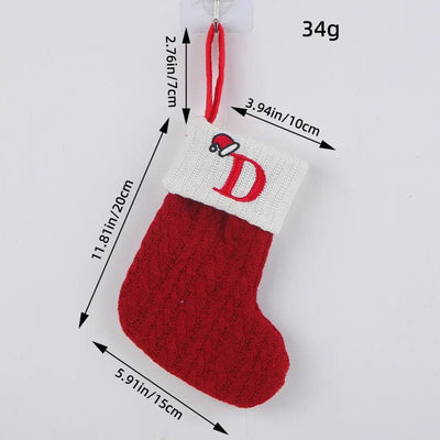 Initial Cable Knitted Stockings