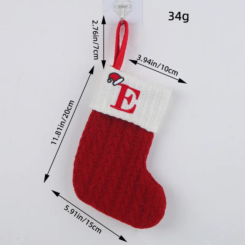Initial Cable Knitted Stockings
