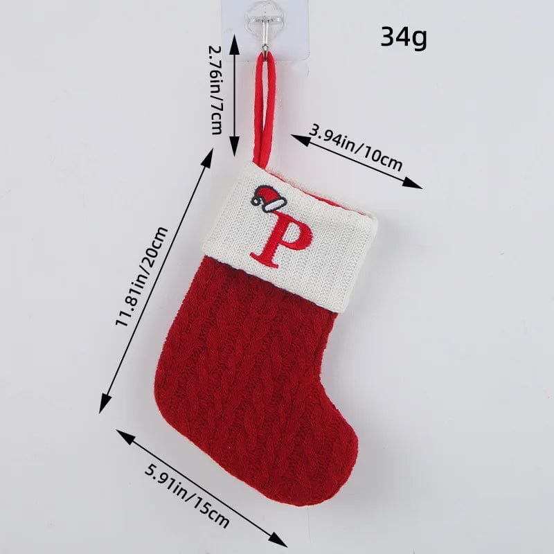 Initial Cable Knitted Stockings