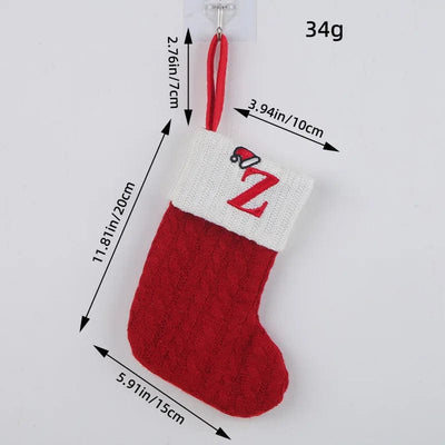 Initial Cable Knitted Stockings